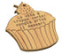 TAGLIERE Decorativo Muffin con frase personalizzabile Regalo originale cucina - Articolo in legno - Taglieri decorativi
