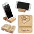 Idea Regalo Festa della mamma Porta Cellulare universale in legno Porta telefono da tavolo per smartphone e tablet