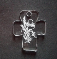 10 pezzi BOMBONIERA CROCE Segnaposto Prima Comunione da unire a confetti Originale - Articolo in Plexiglass - Segnaposto - bomboniera