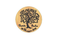 ALBERO DELLA VITA Calamita magnete in legno Matrimonio bomboniera personalizzata - Articolo in legno - Calamite
