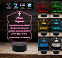 Accessori cimiteriali Lampada a led 7 colori funebre PERSONALIZZATA Articolo funebre - Lampada LED - Funebri