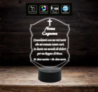 Accessori cimiteriali Lampada a led 7 colori funebre PERSONALIZZATA Articolo funebre - Lampada LED - Funebri