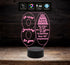 BUON COMPLEANNO Lampada a led personalizzata 7 colori selezionabili con numero 80 Idea regalo AUGURI Decorazione addobbo casa festa - Lampada LED - Compleanni