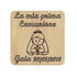 CALAMITA personalizzata Bomboniera Magnete PRIMA COMUNIONE bambina Idea originale - Articolo in legno - Calamite