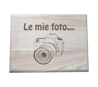 Cassetta RACCOGLITORE FOTO contenitore porta oggetti in legno personalizzabile con frase Regalo originale