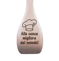 Cucchiaio da cucina in legno PERSONALIZZABILE Idea regalo originale Natale compleanno Utensile mestolo - Articolo in legno - Articoli vari