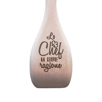 Regalo cuoco CHEF Cucchiaio mestolo da cucina in legno Idea casa home