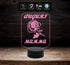 FESTA DELLA MAMMA Idea regalo originale Lampada con 7 colori a led con rosa AUGURI MAMMA da tavolo o scrivania Gift compleanno - Lampada LED - Festa della mamma