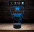FESTA DELLA MAMMA Regalo compleanno onomastico lampada a led cuore con frase personalizzata divertente con playstation Luce da notte - Lampada LED - Festa della mamma