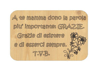 FESTA DELLA MAMMA Tagliere decorativo regalo casa con frase personalizzabile - Articolo in legno - Taglieri decorativi