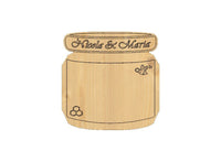 Guestbook segnaposto matrimonio Barattolo di miele personalizzato Idea originale wedding - Articolo in legno - Segnaposto - bomboniera