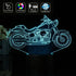 HARLEY DAVIDSON Moto Idea regalo compleanno e per ogni occasione LAMPADA led 3d 7 colori selezionabili Motocicletta - Lampada LED - Stemma auto e moto