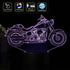 HARLEY DAVIDSON Moto Idea regalo compleanno e per ogni occasione LAMPADA led 3d 7 colori selezionabili Motocicletta - Lampada LED - Stemma auto e moto