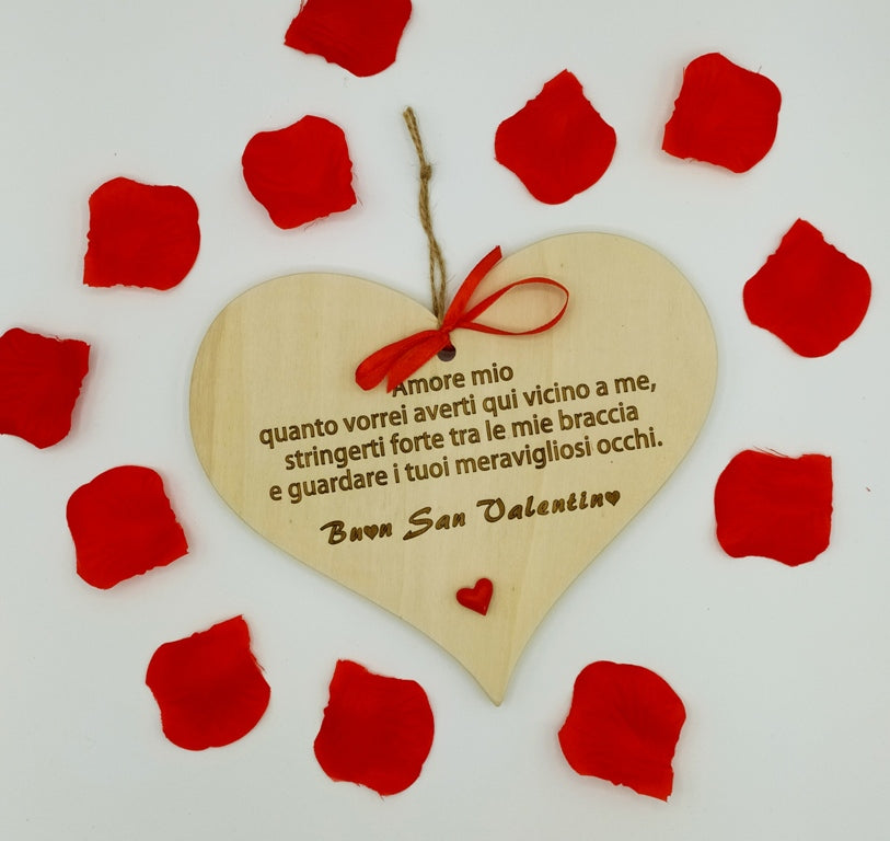 Cuore Idea Regalo originale SAN VALENTINO Targhetta decorativa casa – Shop  Ricomincio da tre