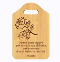 Idea Regalo originale FESTA DEI NONNI Tagliere decorativo con frase personalizzata Accessorio cucina home casa - Articolo in legno - Taglieri decorativi