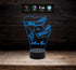 Idea regalo San Valentino LAMPADA LED Incisione CUORE e NOMI personalizzata unica originale 7 colori selezionabili Decorazione camera - Lampada LED - San Valentino