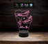 Idea regalo San Valentino LAMPADA LED Incisione CUORE e NOMI personalizzata unica originale 7 colori selezionabili Decorazione camera - Lampada LED - San Valentino
