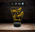 Idea regalo San Valentino LAMPADA LED Incisione CUORE e NOMI personalizzata unica originale 7 colori selezionabili Decorazione camera - Lampada LED - San Valentino