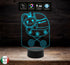 Idea regalo nascita neonato neonata LAMPADA a led 7 colori selezionabili PASSEGGINO con bambina personalizzabile Night light Luce da notte - Lampada LED - Nascita - Per bambini