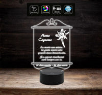 LAMPADA a led 7 colori funeraria Accessorio per cimitero o casa Articoli funebri Arte sacra Luce da notte con alimentatore e cavo usb - Lampada LED - Funebri