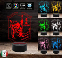 LAMPADA a led 7 colori selezionabili SPORT JUDO personalizzata con nome Idea regalo originale compleanno Prima comunione Natale - Lampada LED - Varie