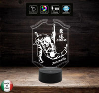 LAMPADA a led 7 colori selezionabili SPORT JUDO personalizzata con nome Idea regalo originale compleanno Prima comunione Natale - Lampada LED - Varie