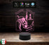 LAMPADA a led 7 colori selezionabili SPORT JUDO personalizzata con nome Idea regalo originale compleanno Prima comunione Natale - Lampada LED - Varie