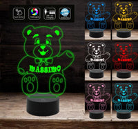 LAMPADA da notte ORSACCHIOTTO a LED 7 COLORI stanza bambino idea regalo nascita - Lampada LED - Nascita - Per bambini