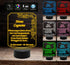 LAMPADA led 7 colori  luce FUNEBRE  Funeraria Personalizzata Arte Sacra funerale con cavo usb da tavolo - Lampada LED - Funebri