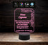 LAMPADA led 7 colori  luce FUNEBRE  Funeraria Personalizzata Arte Sacra funerale con cavo usb da tavolo - Lampada LED - Funebri