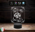 LAMPADA led POKER gioco Texas Hold'em 7 colori selezionabili con touch a batterie o cavo usb Da scrivania PREMIO regalo Torneo Luce da notte - Lampada LED - Varie