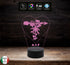Regalo San Valentino Lampada led luce da notte Cuore con acchiappasogni personalizzabile con iniziali