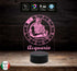 Lampada a led 7 colori selezionabili SEGNO ZODIACALE  ACQUARIO Idea regalo personalizzata da tavolo o scrivania ASTROLOGIA Luce notturna Cambia colore - Lampada LED - Segno zodiacale