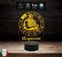 Lampada a led 7 colori selezionabili SEGNO ZODIACALE  ACQUARIO Idea regalo personalizzata da tavolo o scrivania ASTROLOGIA Luce notturna Cambia colore - Lampada LED - Segno zodiacale