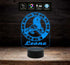 Lampada a led 7 colori selezionabili SEGNO ZODIACALE LEONE Idea regalo personalizzata da tavolo o scrivania ASTROLOGIA luce notturna Cambia colore - Lampada LED - Segno zodiacale