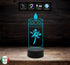 Lampada a led funebre 7 colori funeraria Cero Accessorio per cimitero o casa Lume sacro arte sacra da tavolo - Lampada LED - Funebri