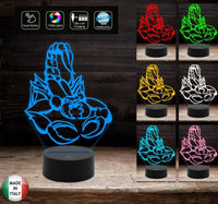 Lampada led 7 colori SCORPIONE Segno zodiacale Idea regalo originale compleanno Luce da notte camera Arredo casa home Cambia colore con touch - Lampada LED - Varie
