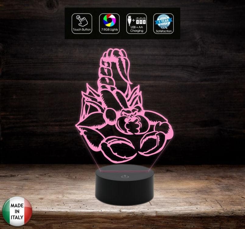 Lampada led 7 colori SCORPIONE Segno zodiacale Idea regalo originale compleanno Luce da notte camera Arredo casa home Cambia colore con touch - Lampada LED - Varie