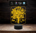 Lampada led 7 colori da tavolo o scrivania Idea Regalo originale Promessa di matrimonio Wedding MAZZO DI FIORI + scritta addobbo casa home - Lampada LED - Amore - Sentimentali