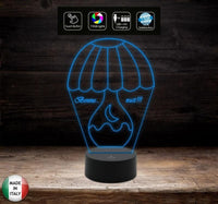 Lampada led 7 colori selezionabili ABAJUR Luce da notte idea regalo personalizzabile Compleanno Inaugurazione casa Promessa di matrimonio - Lampada LED - Varie
