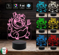 Lampada led MAIALE decorazione casa Inaugurazione ristorante bar pizzeria agriturismo Regalo originale per tutte le occasioni 7 colori selezionabili - Lampada LED - Varie