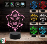 Lampada led arredo casa fantasia FIORI 7 colori selezionabili Arredamento home idea regalo Decorazione Cambia colore con touch - Lampada LED - Varie