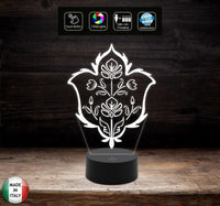 Lampada led arredo casa fantasia FIORI 7 colori selezionabili Arredamento home idea regalo Decorazione Cambia colore con touch - Lampada LED - Varie