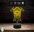 Lampada led da tavolo TESCHIO INDIANO Tatoo disegno tribale Idea regalo originale compleanno Scegli fino a 7 colori con touch Decorazione casa negozio - Lampada LED - Varie