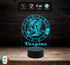 Lampada led segno zodiacale VERGINE Idea REGALO ORIGINALE compleanno Natale 7 colori selezionabili con touch Luce da camera o scrivania ASTROLOGIA - Lampada LED - Segno zodiacale