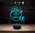 Lampada luce led Cupido PERSONALIZZABILE con nomi iniziali data San Valentino Love Regalo unico ed originale anniversario compleanno Luce notturna - Lampada LED - San Valentino