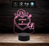 Lampada luce led Cupido PERSONALIZZABILE con nomi iniziali data San Valentino Love Regalo unico ed originale anniversario compleanno Luce notturna - Lampada LED - San Valentino