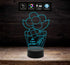 Pianta con fiore e frase personalizzata IDEA REGALO compleanno FESTA DELLA MAMMA Lampada luce notturna con 7 colori a led - Lampada LED - Festa della mamma