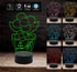 Pianta con fiore e frase personalizzata IDEA REGALO compleanno FESTA DELLA MAMMA Lampada luce notturna con 7 colori a led - Lampada LED - Festa della mamma