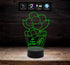 Pianta con fiore e frase personalizzata IDEA REGALO compleanno FESTA DELLA MAMMA Lampada luce notturna con 7 colori a led - Lampada LED - Festa della mamma